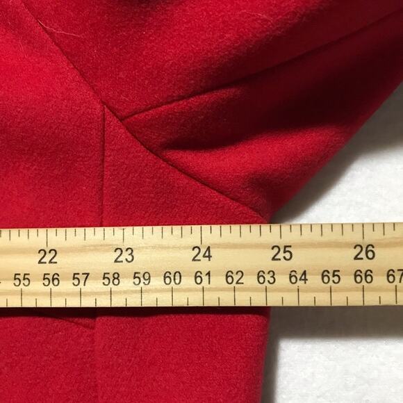 NWT J Jill perfect red 2X high neck pea coat zipper snap closure soft comfy - Picture 9 of 10